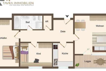 Wohnung Bielefeld / Senne Senne - 3 Zimmer, 90 m&sup2;, 200.000&euro; | Angebot:25158768