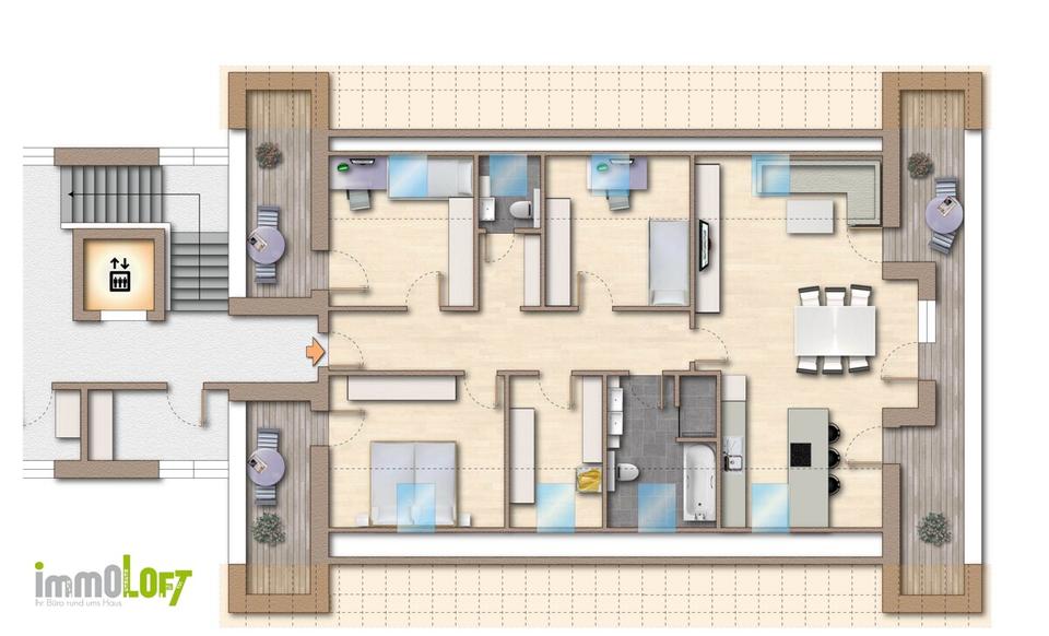 Einfamilienhaus Leopoldshöhe - 4 Zimmer, 112 m&sup2;, 1.200&euro; | Angebot:25645731