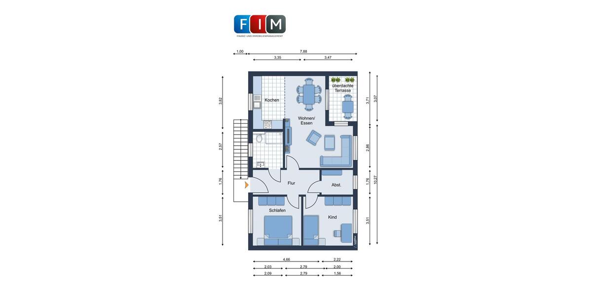 Erdgeschoßwohnung Melle - 3 Zimmer, 74 m&sup2;, 890&euro; | Angebot:26691308