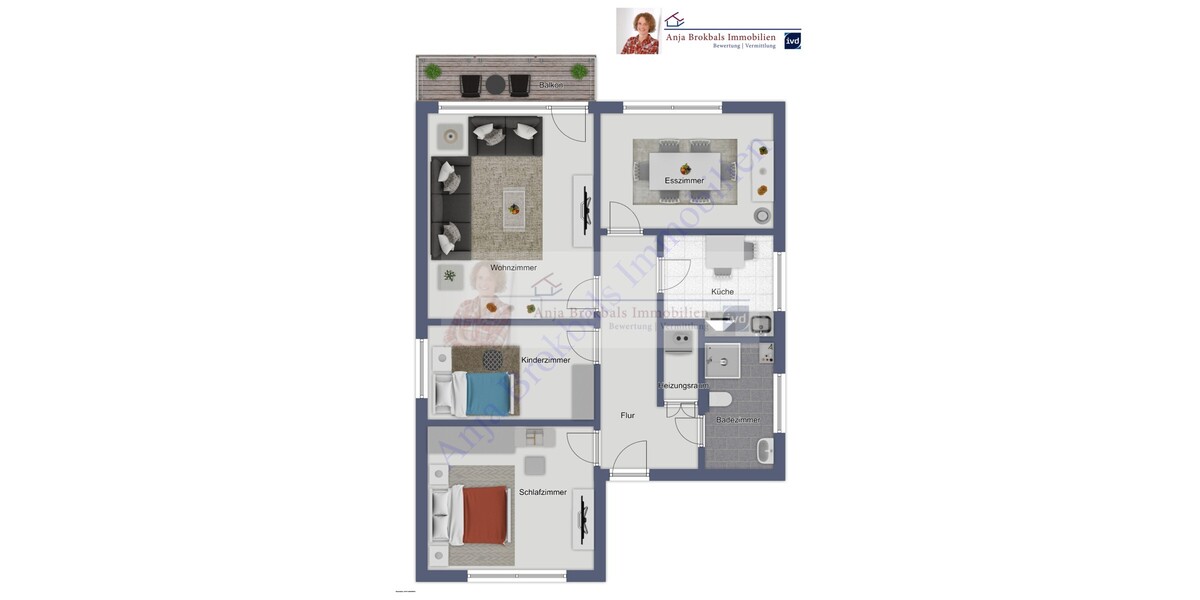 Modernisiert, zentral, ruhig, kl. Garage, 4 ZKB Balkon, Obergeschoss in einem Zweifamilienhaus 4 zimmer