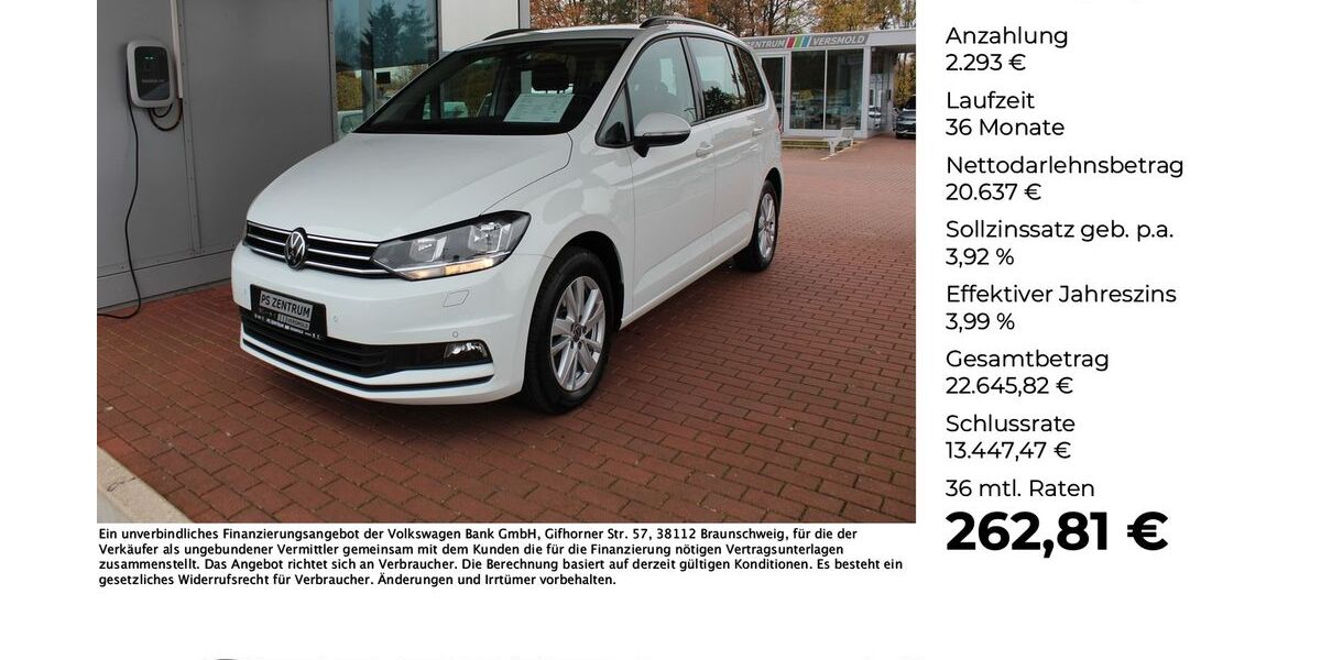 VW Touran 131.095 km 22.550 &euro; Versmold 33775