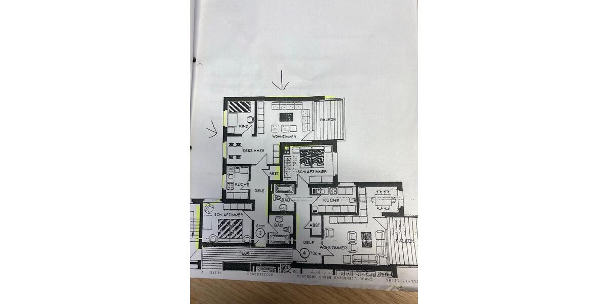 Eigentumswohnung, 3 Zimmer, Küche, Bad 3 zimmer