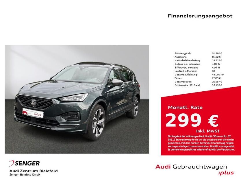 Seat Tarraco 86.645 km 30.880 € Bielefeld 33609