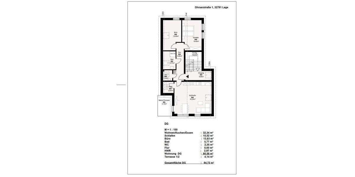 Etagenwohnung Lage - 3 Zimmer, 85 m&sup2;, 1.016&euro; | Angebot:25968716