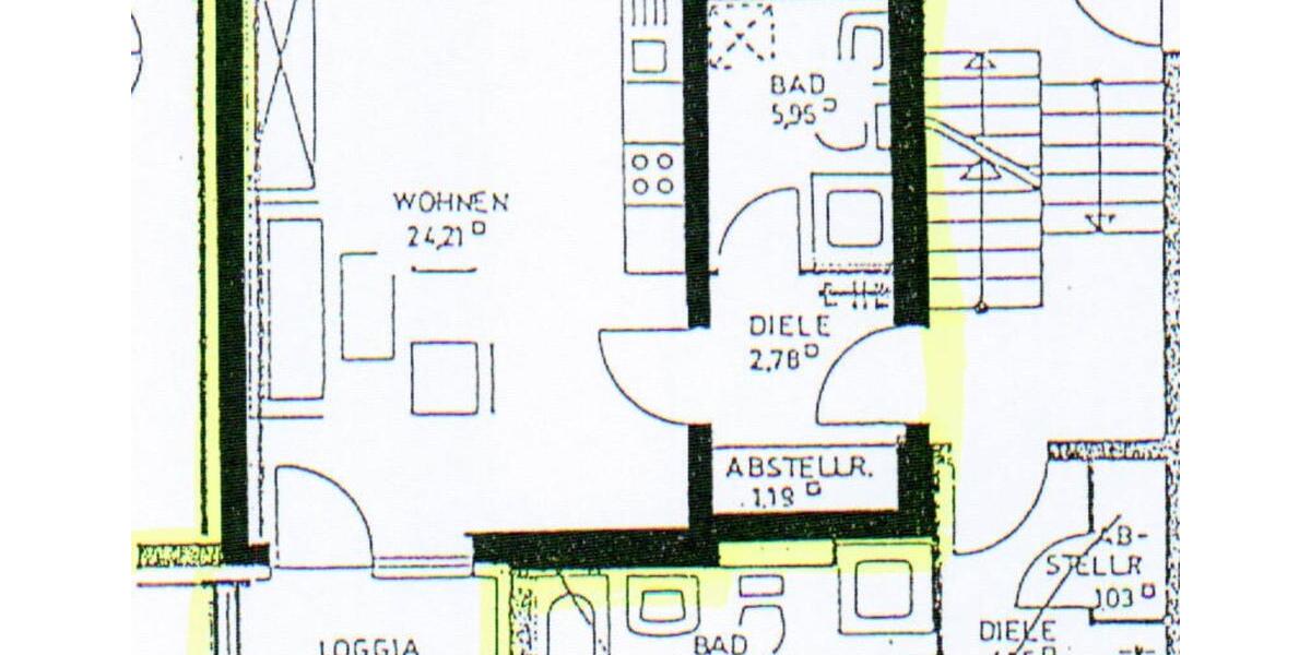 Hochparterre Bielefeld Schildesche - 1 Zimmer, 37 m&sup2;, 144.000&euro; | Angebot:27436388