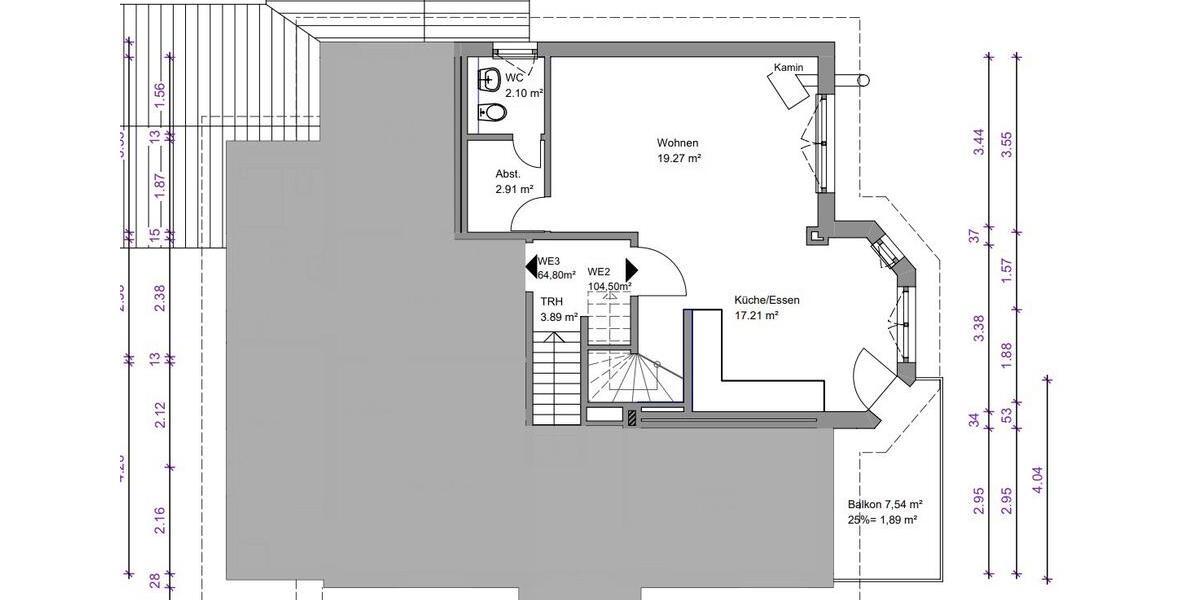 Maisonettenwohnung Löhne - 4 Zimmer, 105 m&sup2;, 1.050&euro; | Angebot:25714505