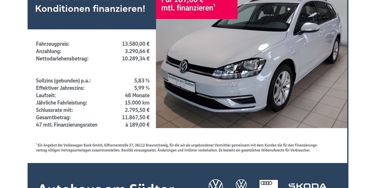 VW Golf 77.647 km 12.850 &euro; Rietberg 33397