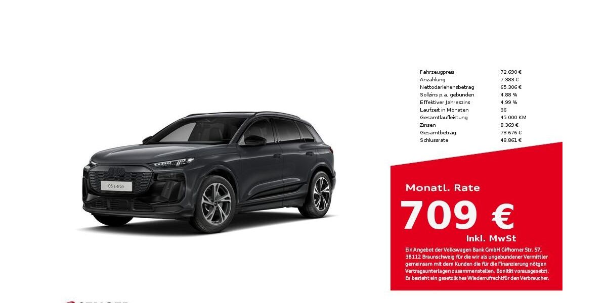 Audi Q6 e-tron 3.331 km 72.690 &euro; Bielefeld 33609