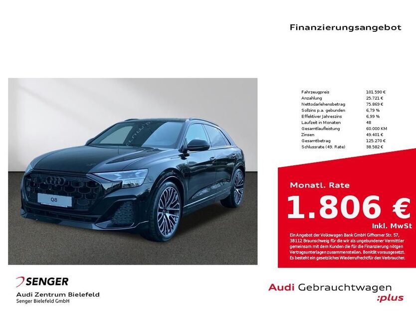 Audi Q8 5.000 km 101.590 € Bielefeld 33609