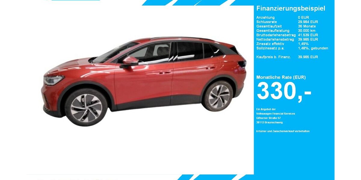 VW ID.4 13.512 km 39.985 &euro; Gütersloh 33334