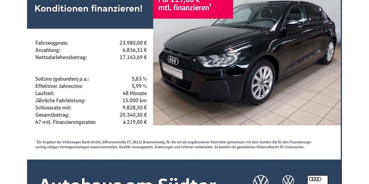 Audi A1 25.000 km 23.980 &euro; Rietberg 33397