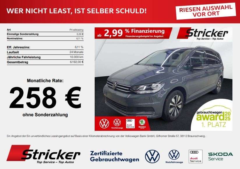 VW Touran 26.400 km 27.939 &euro; Detmold 32760