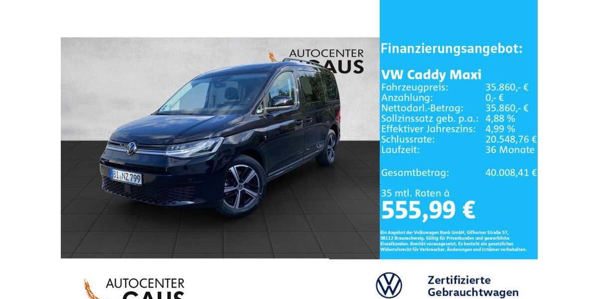 VW Caddy Maxi 18.421 km 34.280 &euro; Bielefeld 33699