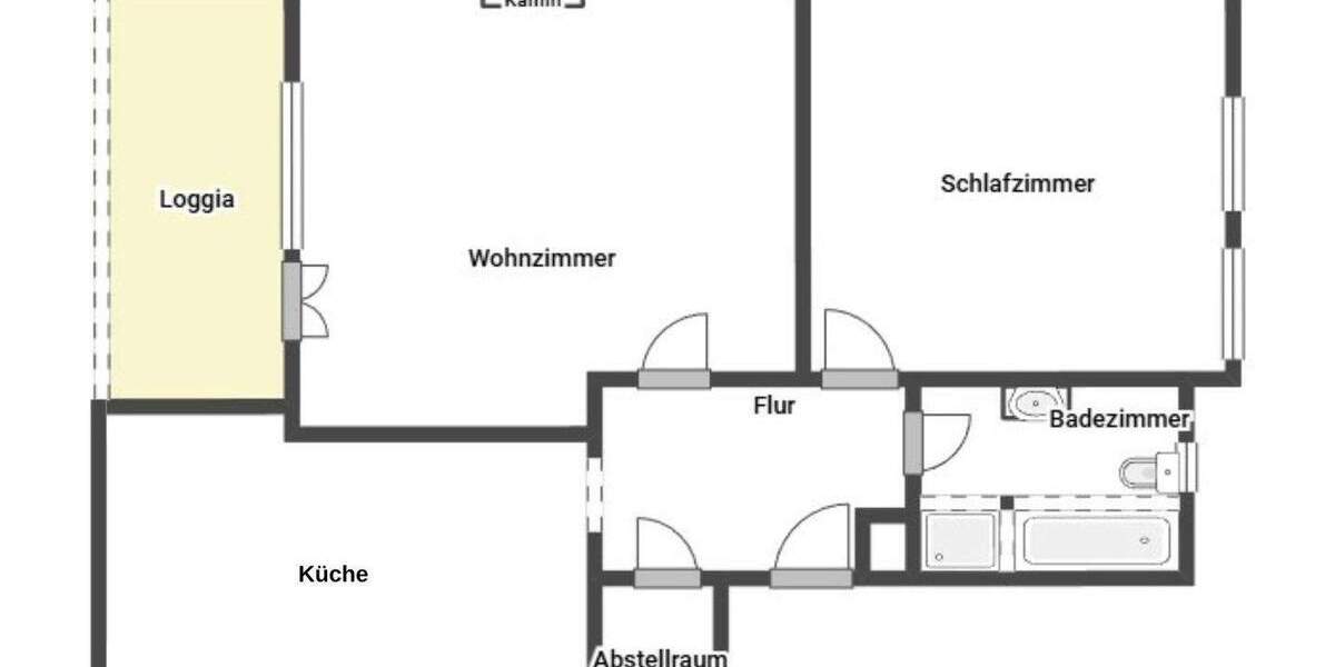 Etagenwohnung Bielefeld Innenstadt - 2 Zimmer, 68 m&sup2;, 165.000&euro; | Angebot:25712590