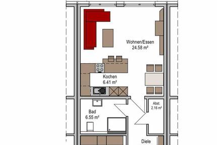 Wohnung Bielefeld Heepen - 2 Zimmer, 65 m&sup2;, 960&euro; | Angebot:25374915