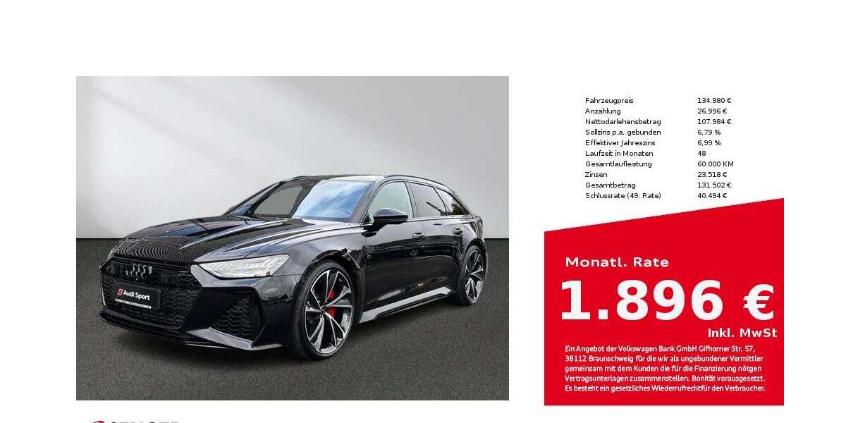 Audi RS6 3.000 km 134.980 &euro; Bielefeld 33609