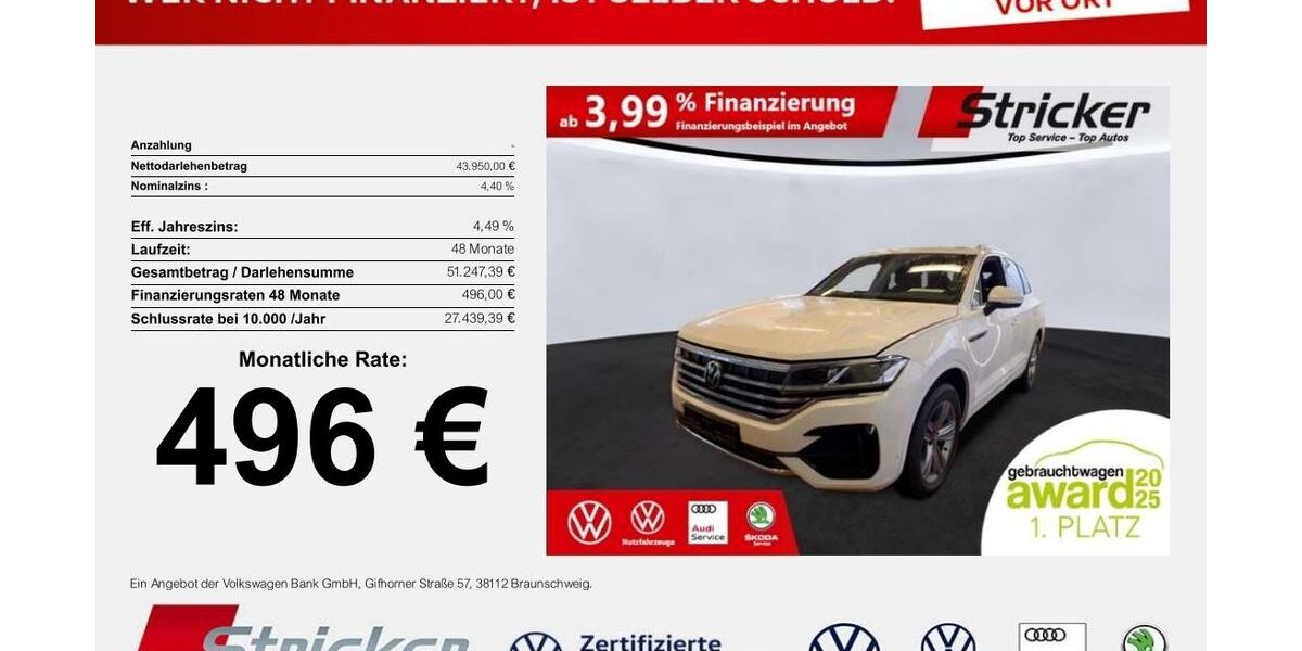 VW Touareg 57.918 km 43.949 &euro; Detmold 32760