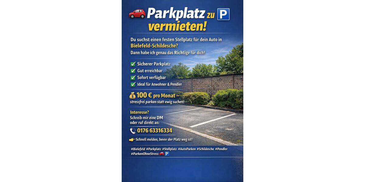 Garagen / Stellplätze Bielefeld Schildesche - 70&euro; | Angebot:25055525