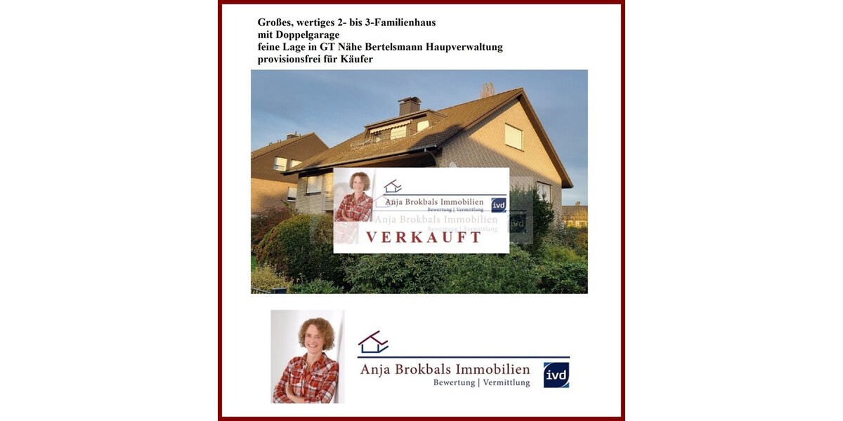 Viel Raum für 1 bis 3 Familien oder wohnen und vermieten! - Zweifamilienhaus Gütersloh Avenwedde | Angebot:23607385
