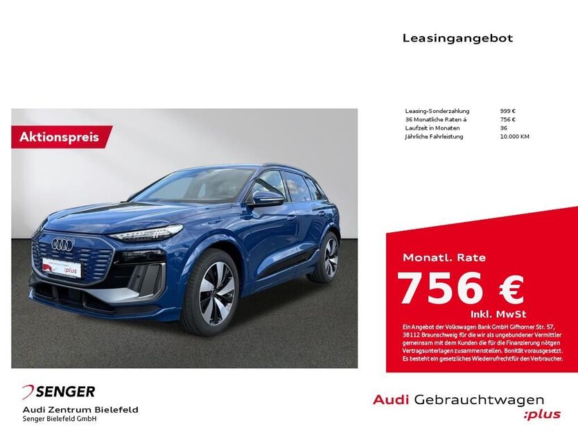Audi Q6 e-tron 3.171 km 65.880 € Bielefeld 33609