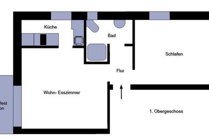 Wohnung Bad Salzuflen Ehrsen-Breden - 2 Zimmer, 37 m&sup2;, 330&euro; | Angebot:25238940