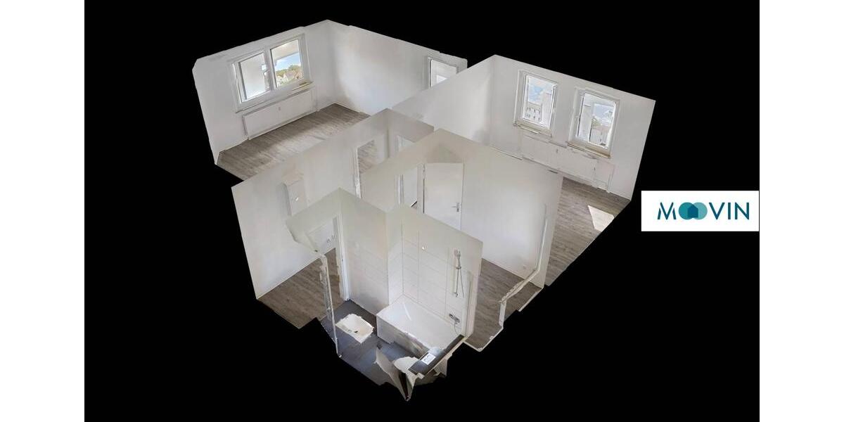 1 KALTMIETERLASS ALS GESCHENK: Frisch renovierte 2-Zimmer-Wohnung mit BALKON in Bielefeld-Ummeln 2 zimmer