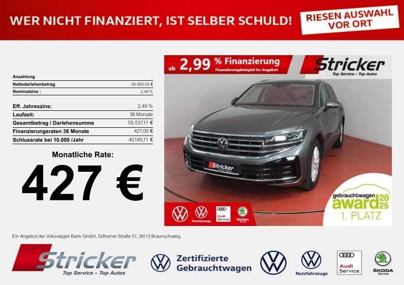 VW Touareg 21.022 km 50.939 &euro; Detmold 32760