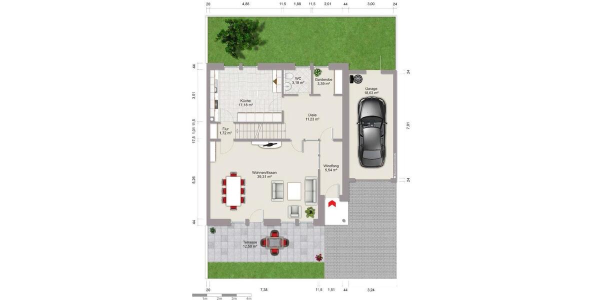 Doppelhaushälfte Bielefeld Sennestadt - 5 Zimmer, 150 m&sup2;, 498.000&euro; | Angebot:26341124