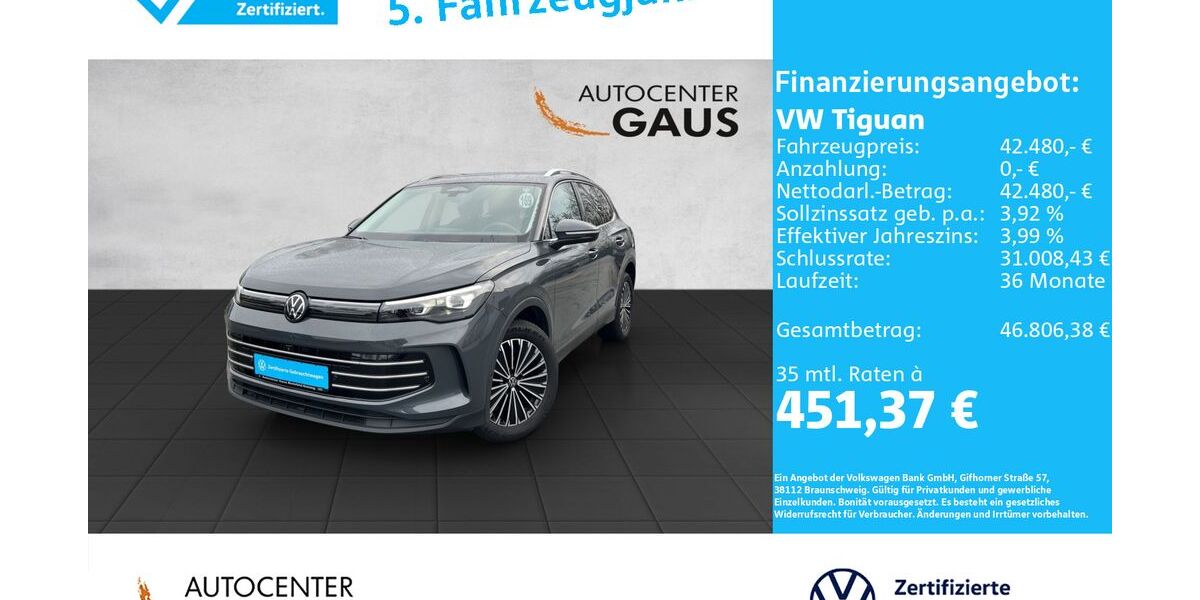 VW Tiguan 10.991 km 42.480 &euro; Bielefeld 33699