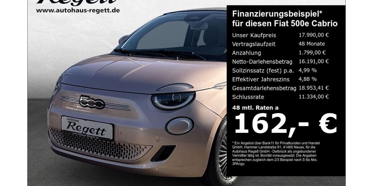 Fiat 500e 32.332 km 17.990 &euro; Delbrück-Westenholz 33129