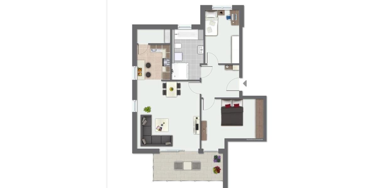 Etagenwohnung Gütersloh Avenwedde - 3 Zimmer, 82 m&sup2;, 279.000&euro; | Angebot:26492011