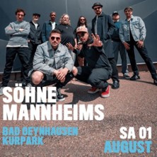 Söhne Mannheims 01.08.2026 Im Kurpark Bad Oeynhausen