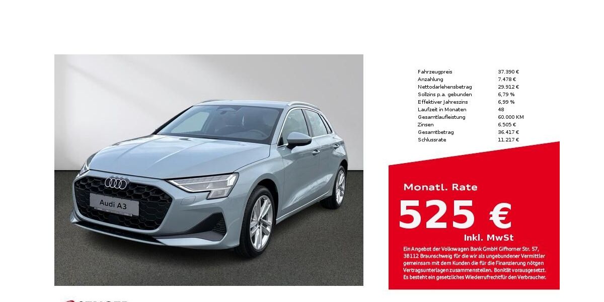 Audi A3 3.900 km 37.390 &euro; Bielefeld 33609