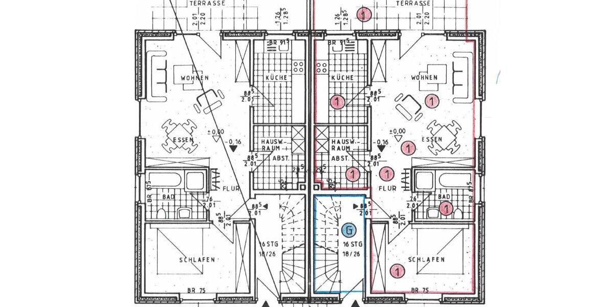 Doppelhaushälfte Herford Diebrock - 5 Zimmer, 133 m&sup2;, 419.000&euro; | Angebot:26817858