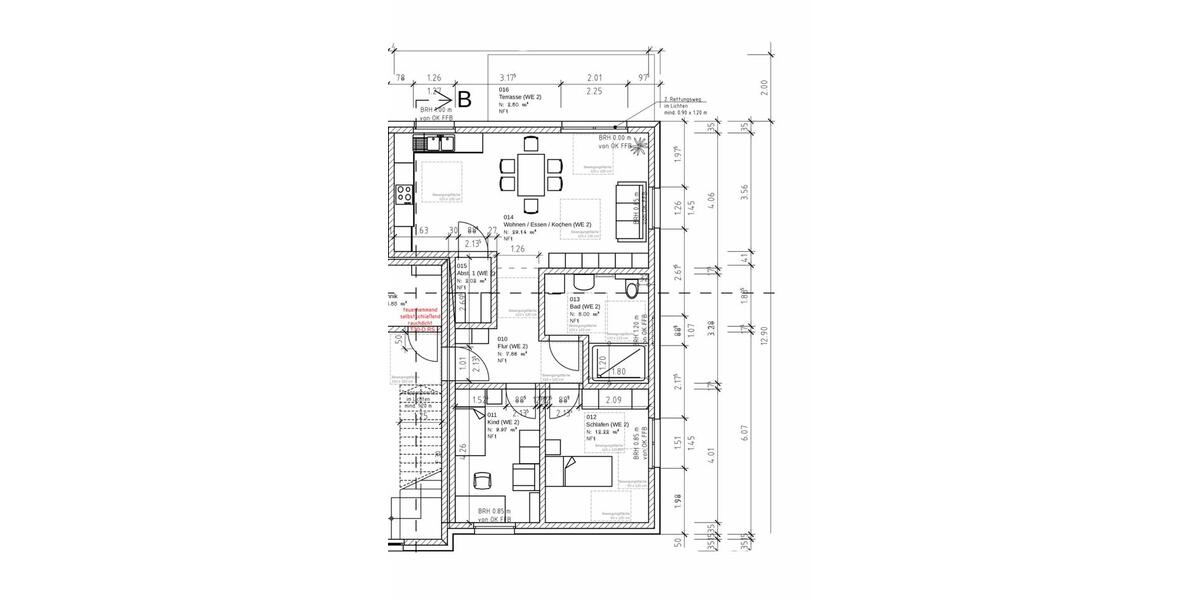 Erdgeschoßwohnung Bad Oeynhausen Rehme - 3 Zimmer, 80 m&sup2;, 1.080&euro; | Angebot:26700887