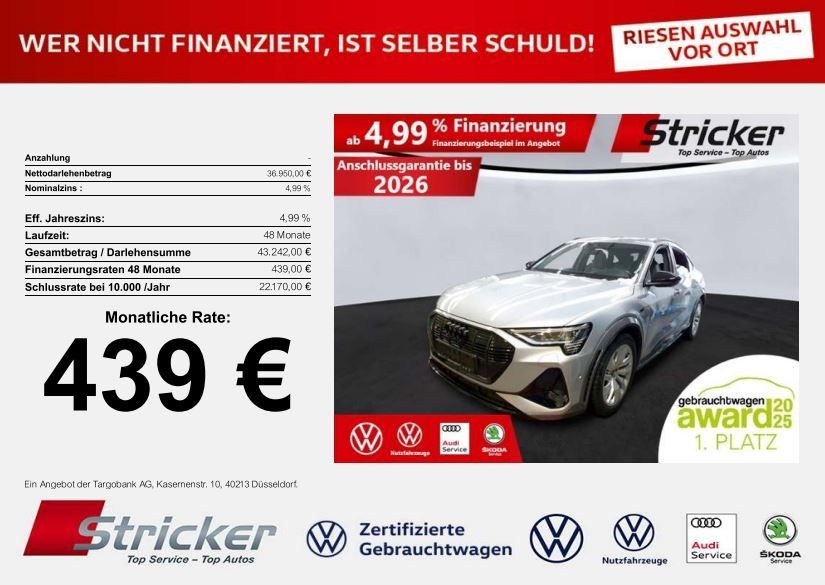 Audi e-tron 60.683 km 36.939 &euro; Detmold 32760