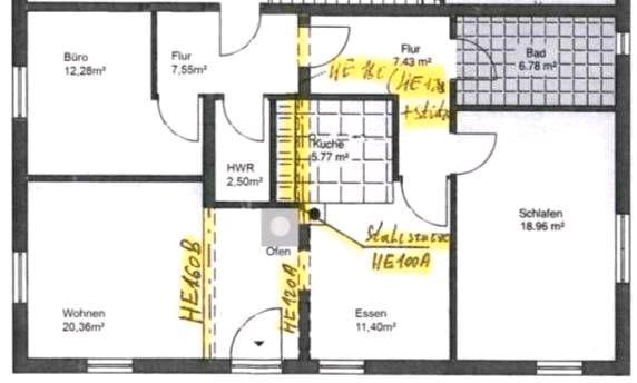 Erdgeschoßwohnung Hüllhorst - 3 Zimmer, 93 m&sup2;, 1.116&euro; | Angebot:26498557