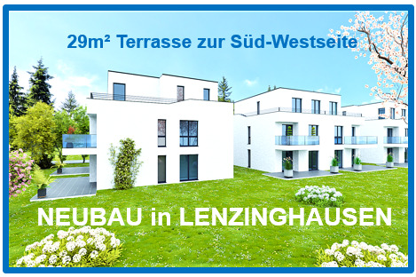 Terrassenwohnung Bielefeld Jöllenbeck - 3 Zimmer, 83 m&sup2;, 324.500&euro; | Angebot:25669130