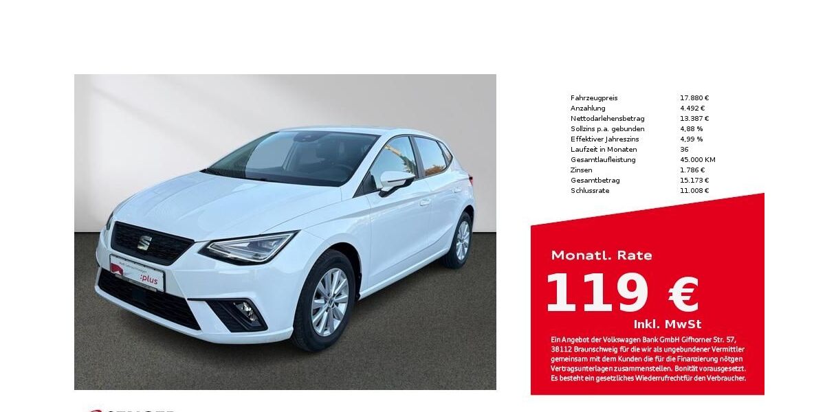 Seat Ibiza 13.995 km 17.380 &euro; Bielefeld 33609