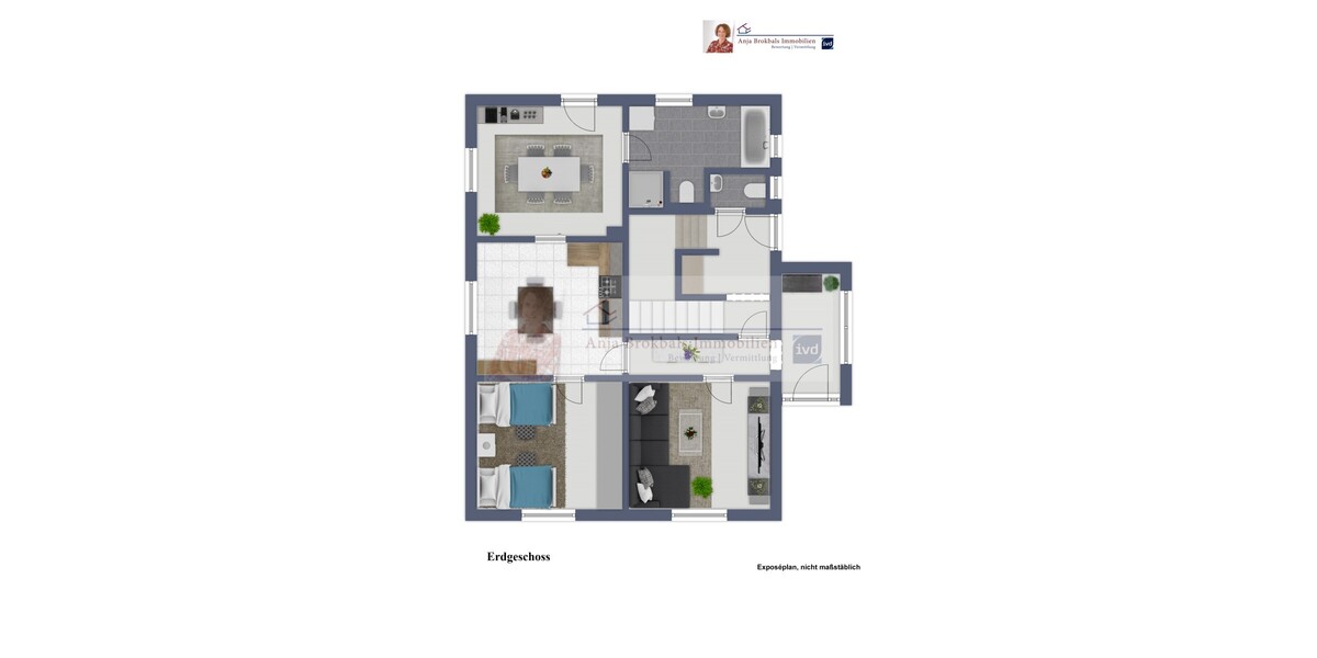 2-Familienhaus in Isselhorst: EG barrierefrei, 170 m², 2 Carports, toller Garten, 2 Eingänge - provisionsfrei für Käufer - Einfamilienhaus Gütersloh Isselhorst | Angebot:21839386