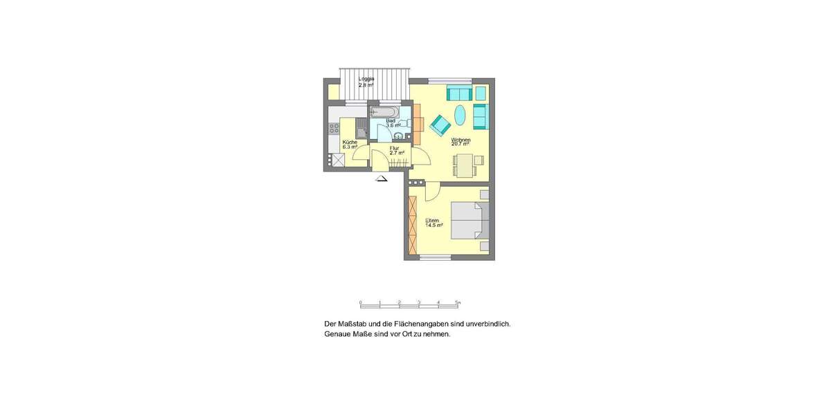 Etagenwohnung Detmold Jerxen - 3 Zimmer, 66 m&sup2;, 459&euro; | Angebot:27169080