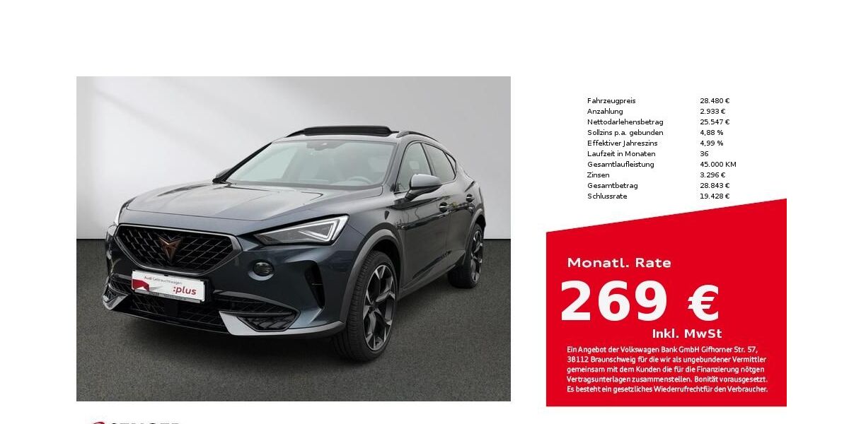 Cupra Formentor 71.967 km 27.480 &euro; Bielefeld 33609