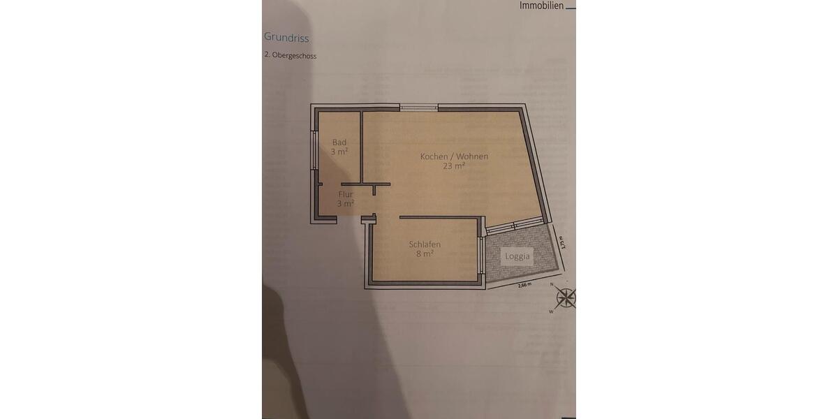 Etagenwohnung Bielefeld Sennestadt - 2 Zimmer, 37 m&sup2;, 450&euro; | Angebot:25766920