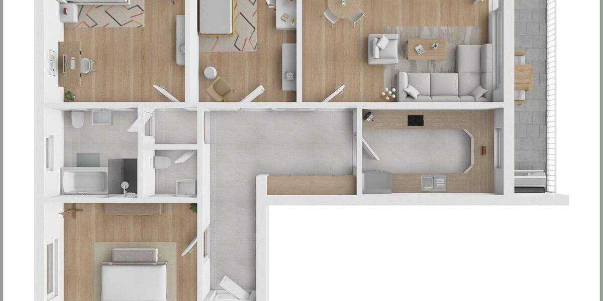 Etagenwohnung Dissen am Teutoburger Wald Dissen - 4 Zimmer, 99 m&sup2;, 159.000&euro; | Angebot:25690011