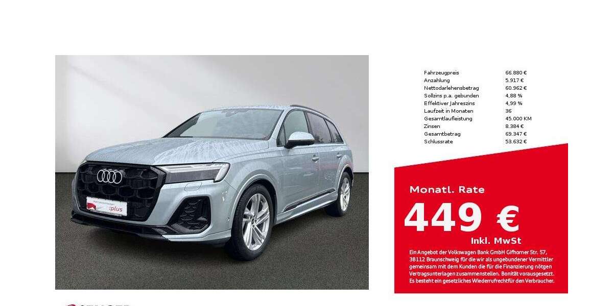 Audi Q7 20.708 km 66.880 &euro; Bielefeld 33609