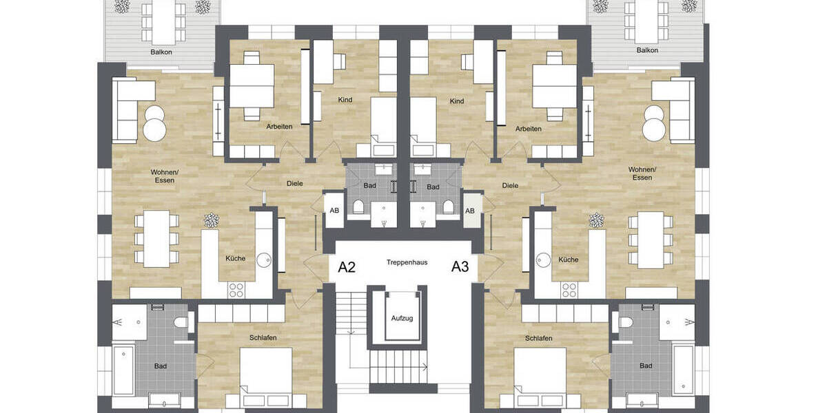 Terrassenwohnung Bielefeld Senne - 4 Zimmer, 104 m&sup2;, 559.990&euro; | Angebot:26740761