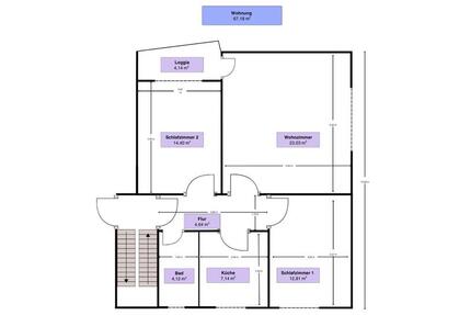 Helle 3ZKBB 67qm Wohnung mit Buche-Parkett und 2 Keller 3 zimmer