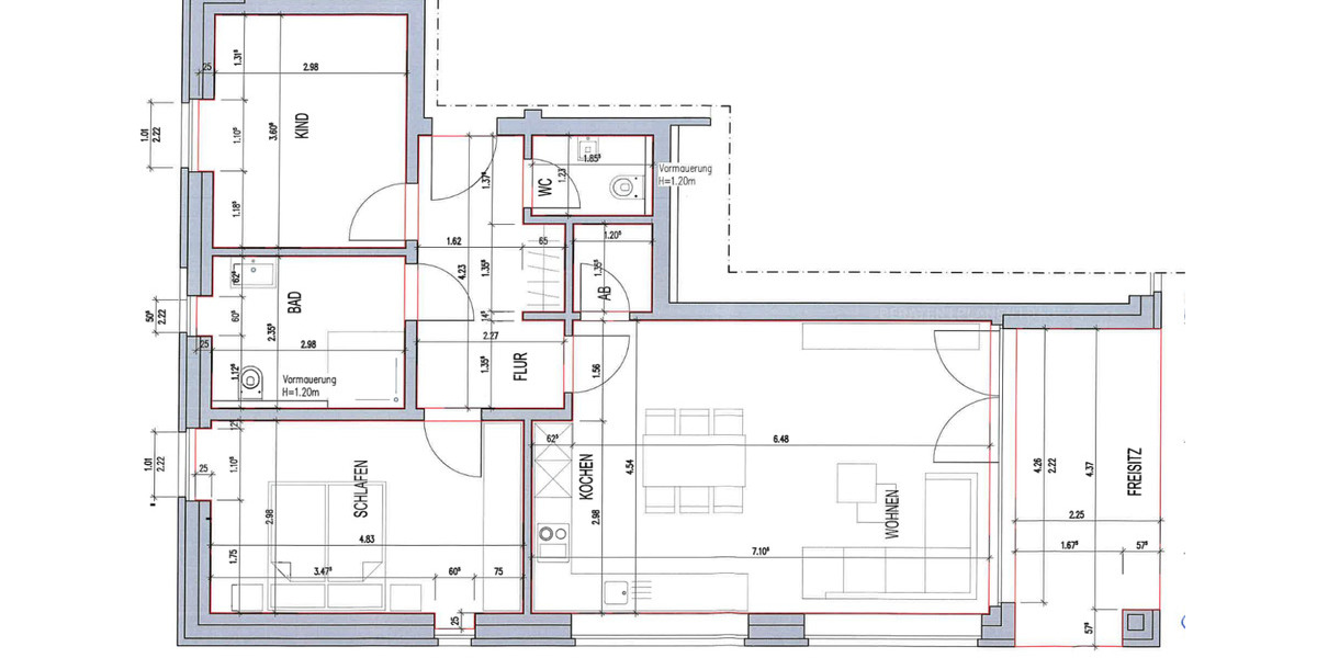 Etagenwohnung Rheda-Wiedenbrück Wiedenbrück - 3 Zimmer, 82 m&sup2;, 1.095&euro; | Angebot:25571224