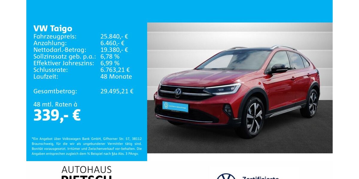 VW Taigo 25.856 km 24.480 &euro; Melle 49324