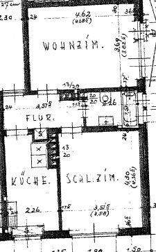 Etagenwohnung Bielefeld Innenstadt - 2 Zimmer, 52 m&sup2;, 795&euro; | Angebot:25738558